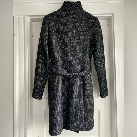 T Tahari | Women’s Belted Trench Coat (Wool Blend) - Picture 2 of 5